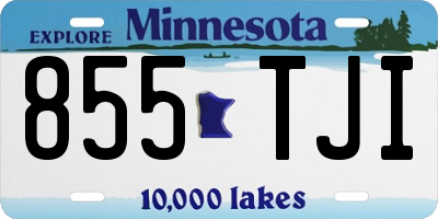 MN license plate 855TJI