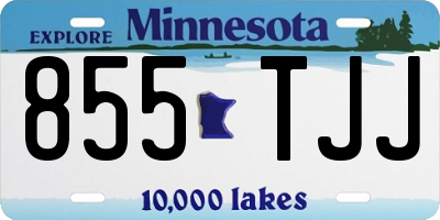 MN license plate 855TJJ