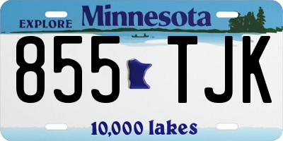 MN license plate 855TJK