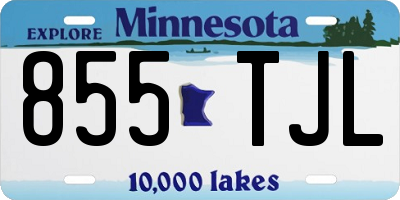 MN license plate 855TJL