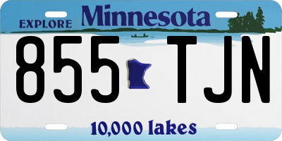 MN license plate 855TJN