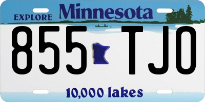 MN license plate 855TJO