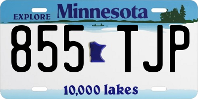 MN license plate 855TJP