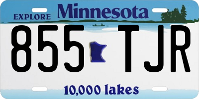 MN license plate 855TJR
