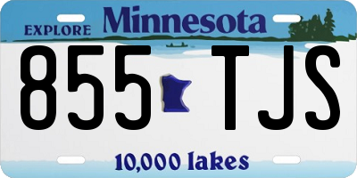 MN license plate 855TJS