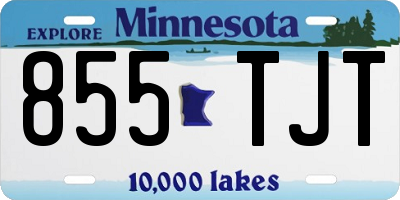 MN license plate 855TJT