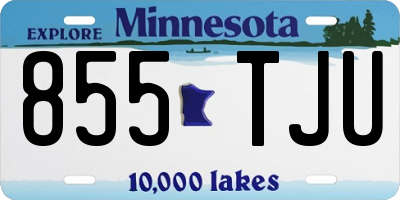 MN license plate 855TJU