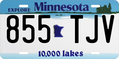 MN license plate 855TJV