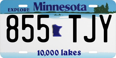 MN license plate 855TJY