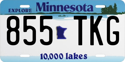 MN license plate 855TKG