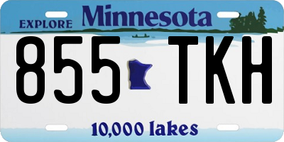 MN license plate 855TKH
