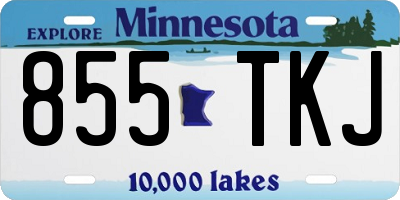MN license plate 855TKJ