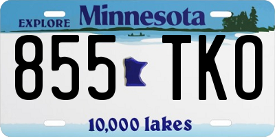 MN license plate 855TKO