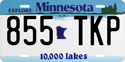 MN license plate 855TKP