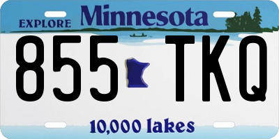 MN license plate 855TKQ