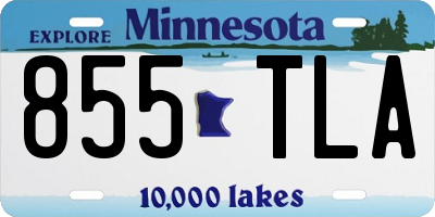 MN license plate 855TLA