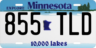 MN license plate 855TLD