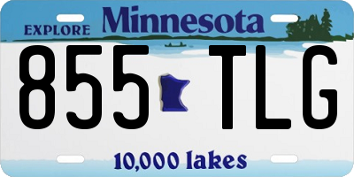 MN license plate 855TLG