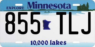 MN license plate 855TLJ