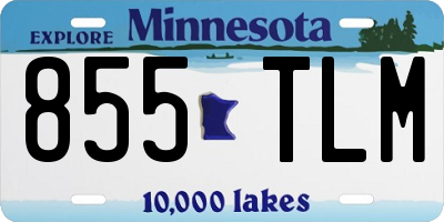 MN license plate 855TLM