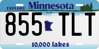 MN license plate 855TLT