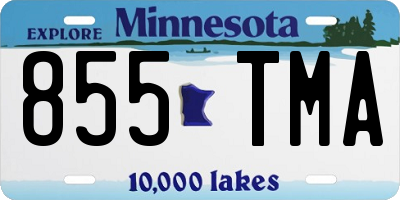 MN license plate 855TMA