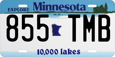 MN license plate 855TMB
