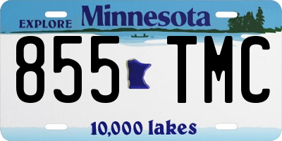 MN license plate 855TMC