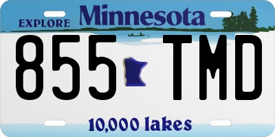 MN license plate 855TMD