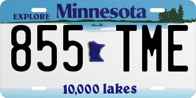 MN license plate 855TME