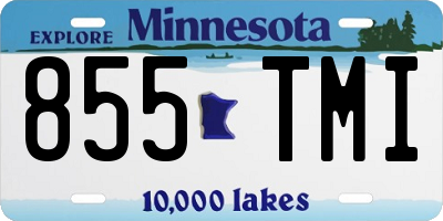 MN license plate 855TMI