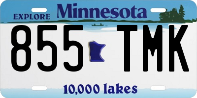 MN license plate 855TMK