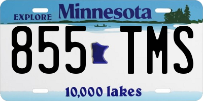 MN license plate 855TMS