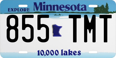 MN license plate 855TMT