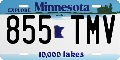MN license plate 855TMV