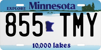 MN license plate 855TMY
