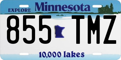 MN license plate 855TMZ