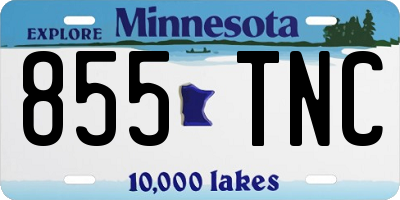 MN license plate 855TNC
