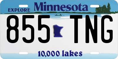 MN license plate 855TNG