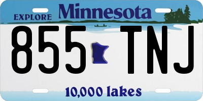 MN license plate 855TNJ
