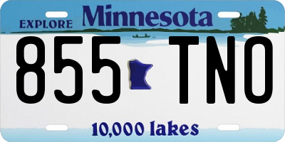 MN license plate 855TNO