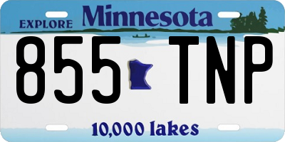 MN license plate 855TNP