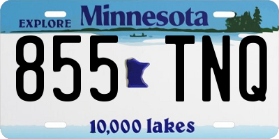 MN license plate 855TNQ