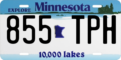 MN license plate 855TPH
