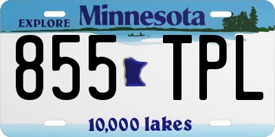 MN license plate 855TPL