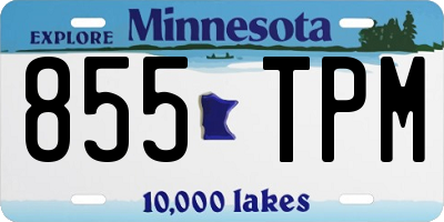 MN license plate 855TPM
