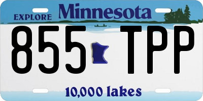 MN license plate 855TPP