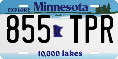 MN license plate 855TPR