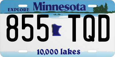 MN license plate 855TQD