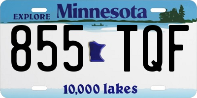 MN license plate 855TQF